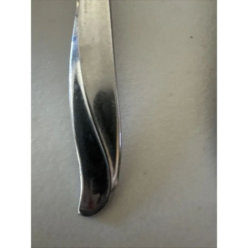 International Silver 100 stainless steel Impression Round Soup Spoon USA‎